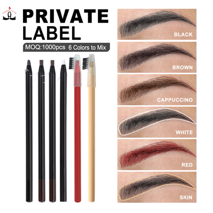 YD ARTBROW Waterproof Eyebrow Pencil – 6 Colors | Professional PMU Brow Mapping & Design Pencil | CTA111