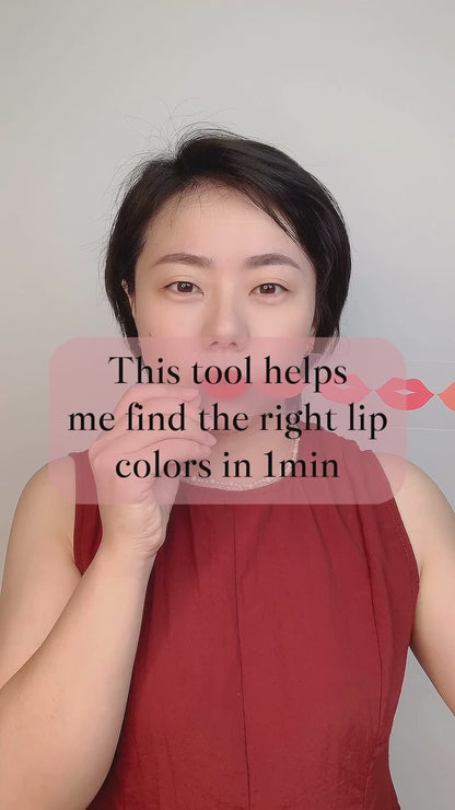 PMU Lip Shade Selector Card