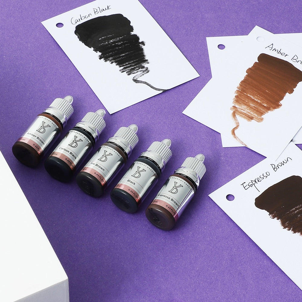 Scalp Pigment Set for SMP – Professional 5-Color Hair Tattoo Ink