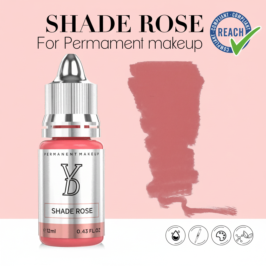 Shade Rose – YDPMU Powder Hybrid Liquid Pigment for Areola | Naturally Shaded Rose Areola PMU Pigment