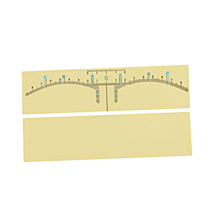 TRANSPARENT EYEBROW RULER STICKER (50PCS/BAG) - CharmingTattooSupply
