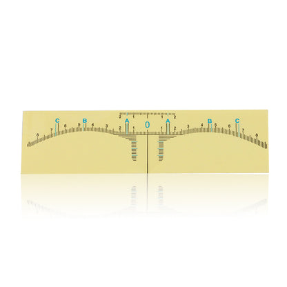 TRANSPARENT EYEBROW RULER STICKER (50PCS/BAG) - CharmingTattooSupply