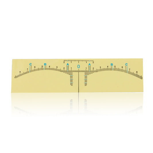 TRANSPARENT EYEBROW RULER STICKER (50PCS/BAG) - CharmingTattooSupply