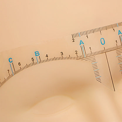 TRANSPARENT EYEBROW RULER STICKER (50PCS/BAG) - CharmingTattooSupply