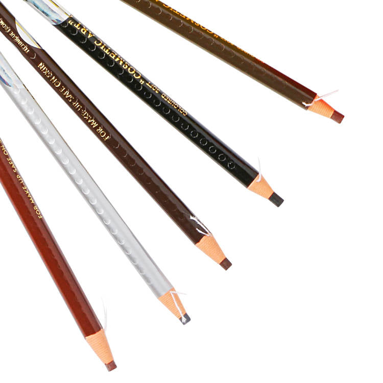 PULL EYEBROW PENCIL 6  COLORS (12PCS/BOX) - CharmingTattooSupply