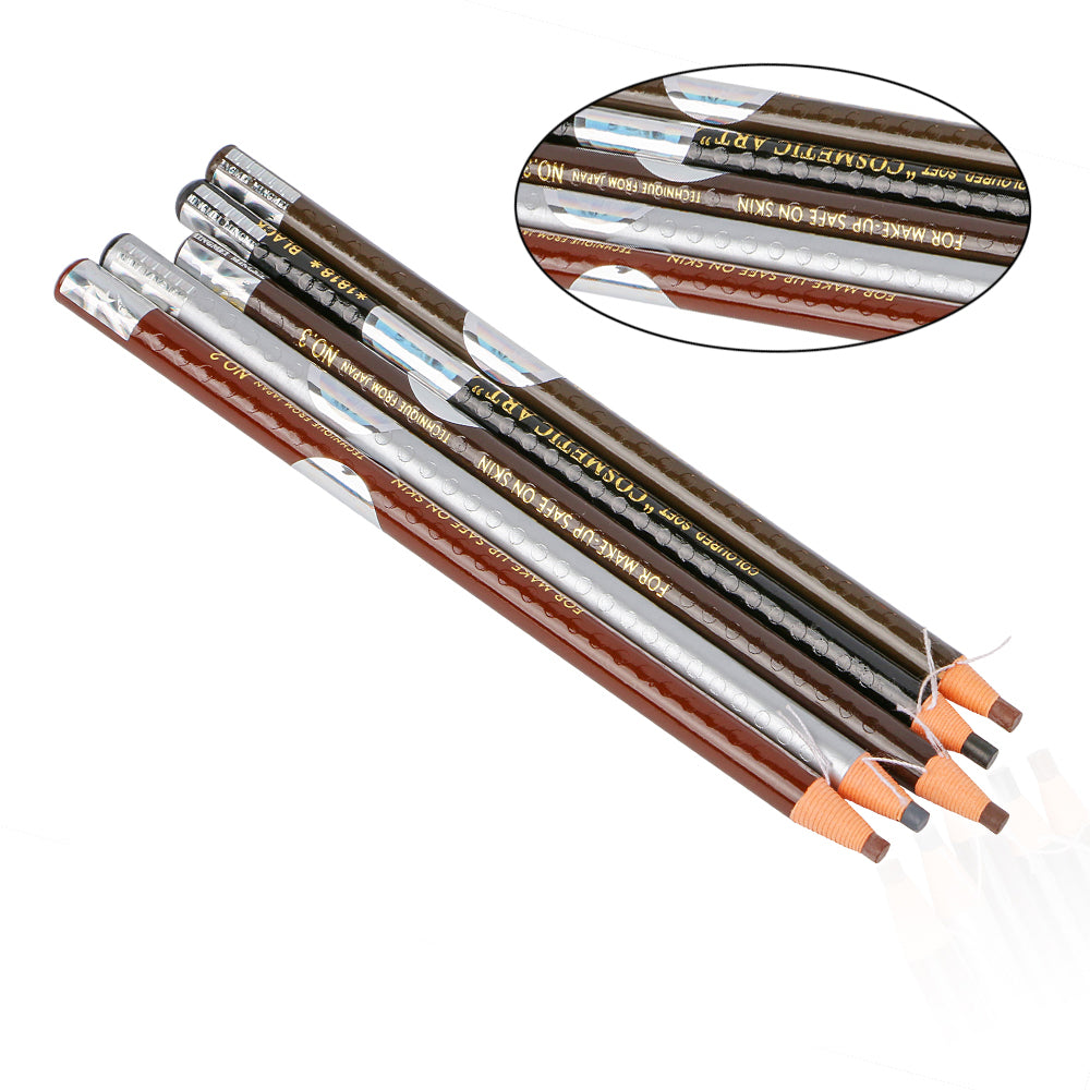 PULL EYEBROW PENCIL 6  COLORS (12PCS/BOX) - CharmingTattooSupply