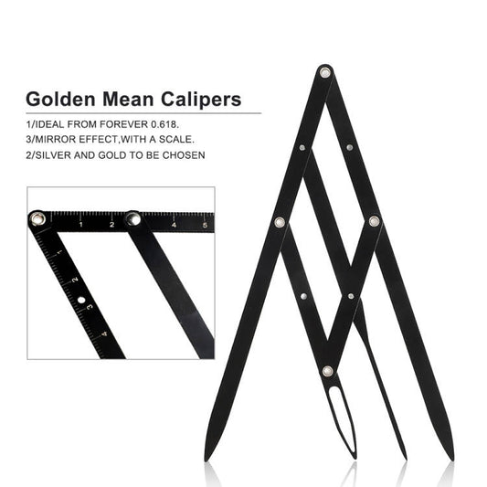 BLACK GOLDEN MEAN CALIPERS (SMALL) - CharmingTattooSupply